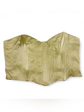 Zara Satin Lime Strapless Corset